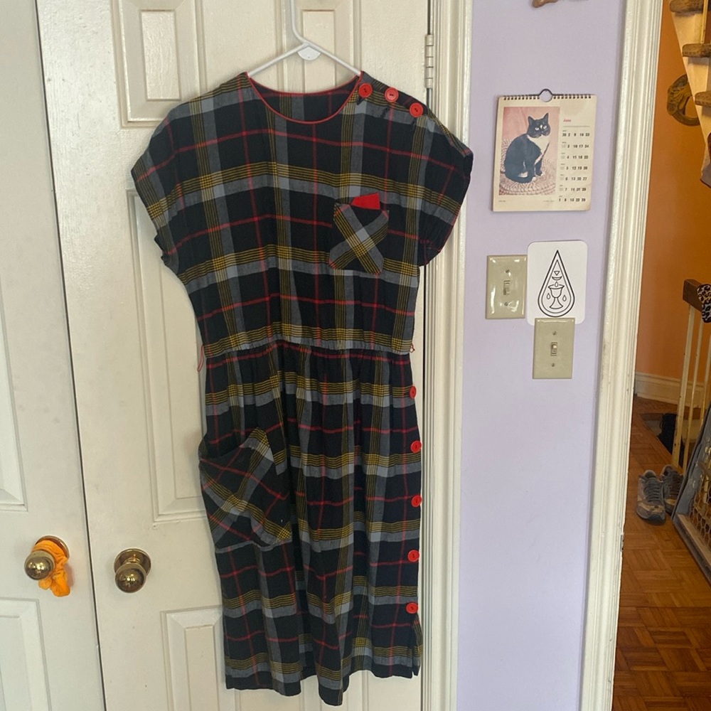 Vintage Plaid Dress
